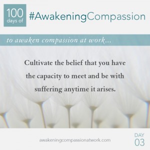 Cultivate the belief that you have the capacity to meet and be with suffering anytime it arises.